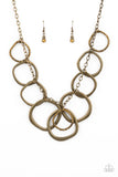 Paparazzi Necklace - Dizzy With Desire - Brass