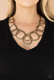 Paparazzi Necklace - Dizzy With Desire - Brass
