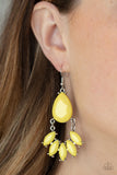 Paparazzi Earring - POWERHOUSE Call - Yellow