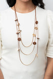 Paparazzi Necklace - Alluring Luxe - Brown