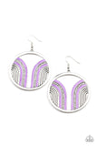 Paparazzi Earring - Delightfully Deco - Purple
