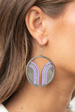 Paparazzi Earring - Delightfully Deco - Purple