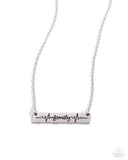 Paparazzi Necklace - Living The Mom Life - Silver
