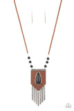 Paparazzi Necklace - Enchantingly Tribal - Black