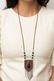 Paparazzi Necklace - Enchantingly Tribal - Black