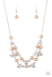 Paparazzi Necklace - Royal Announcement - Brown