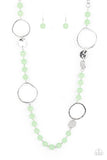 Paparazzi Necklace - Sea Glass Wanderer - Green