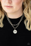 Paparazzi Necklace - Promoted to Grandma - Silver