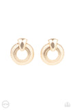 Paparazzi Earring - Industrial Innovator - Gold Clip-On