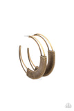 Paparazzi Earring - Artisan Attitude - Brass