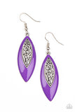 Paparazzi Earring - Venetian Vanity - Purple