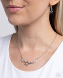 Paparazzi Necklace - Proudly Patriotic - White