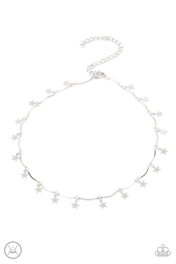 Paparazzi Necklace - Little Miss Americana - Silver