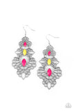 Paparazzi Earring - Flamboyant Frills - Multi