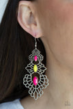 Paparazzi Earring - Flamboyant Frills - Multi