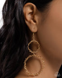 Paparazzi Earring - Twist of FABULOUS - Gold