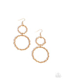 Paparazzi Earring - Twist of FABULOUS - Gold