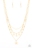 Paparazzi Necklace - Americana Girl - Gold