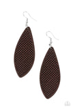 Paparazzi Earring - Surf Scene - Brown