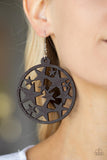 Paparazzi Earring - Cosmic Paradise - Brown