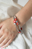 Paparazzi Bracelet - Terrazzo Territory - Red