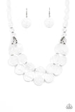 Paparazzi Necklace - Beach Day Demure - White