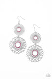 Paparazzi Earring - Regal Roulette - Pink