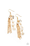 Paparazzi Earring - Stone Sensation - Gold