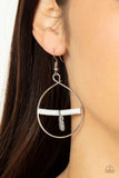 Paparazzi Earring - Free Bird Freedom - White