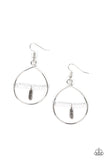 Paparazzi Earring - Free Bird Freedom - White