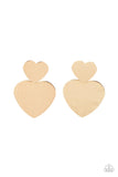 Paparazzi Earring - Heart-Racing Refinement - Gold