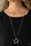 Paparazzi Necklace - I Pledge Allegiance to the Sparkle - White