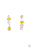 Paparazzi Earring - Asymmetrical Appeal - Yellow