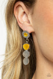 Paparazzi Earring - Asymmetrical Appeal - Yellow