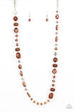 Paparazzi Necklace - Juicy Gossip - Brown