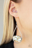 Paparazzi Earring - Tropical Terrazzo - White