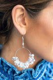 Paparazzi Earring - Floating Gardens - White