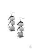 Paparazzi Earring - Modishly Metallic - Black