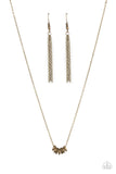 Paparazzi Necklace - Dainty Dalliance - Brass