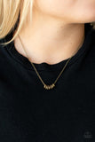 Paparazzi Necklace - Dainty Dalliance - Brass