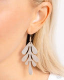 Paparazzi Earring - A FROND Farewell - Silver