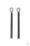 Paparazzi Earring - Dallas Debutante - Black