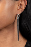 Paparazzi Earring - Dallas Debutante - Black