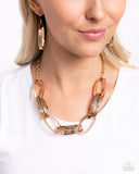 Paparazzi Necklace - Fiercely Flexing - Gold