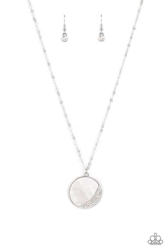 Paparazzi Necklace - Oceanic Eclipse - White