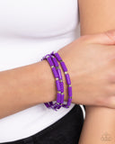 Paparazzi Bracelet - Radiantly Retro - Purple