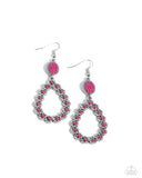 Paparazzi Earring - Farmhouse Fashion Show - Pink