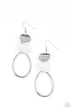 Paparazzi Earring - Retro Reception - White