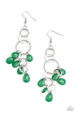 Paparazzi Earring - Sandcastle Sunset - Green