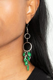 Paparazzi Earring - Sandcastle Sunset - Green